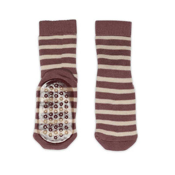 Pair of MP Denmark Kids Elis Anti-Slip Socks - Rose Taupe.