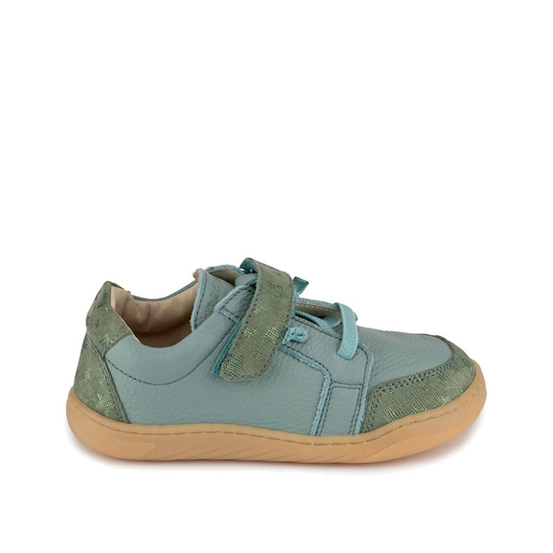 Zeazoo Kids Shoe Husky Mini - Mint Stars, outer side view.