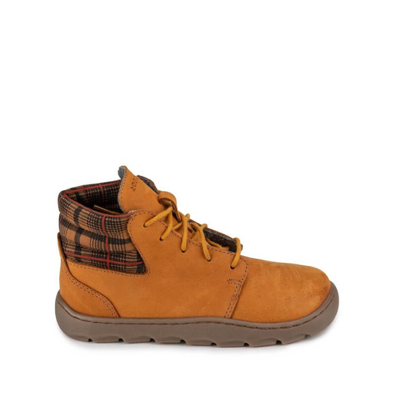 Zeazoo Junior Boot Grizzly - Camel, outer side view.