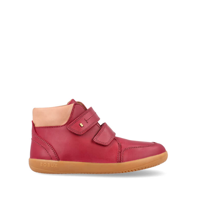 Bobux Kid+ Timber Boot - Cranberry, outer side view