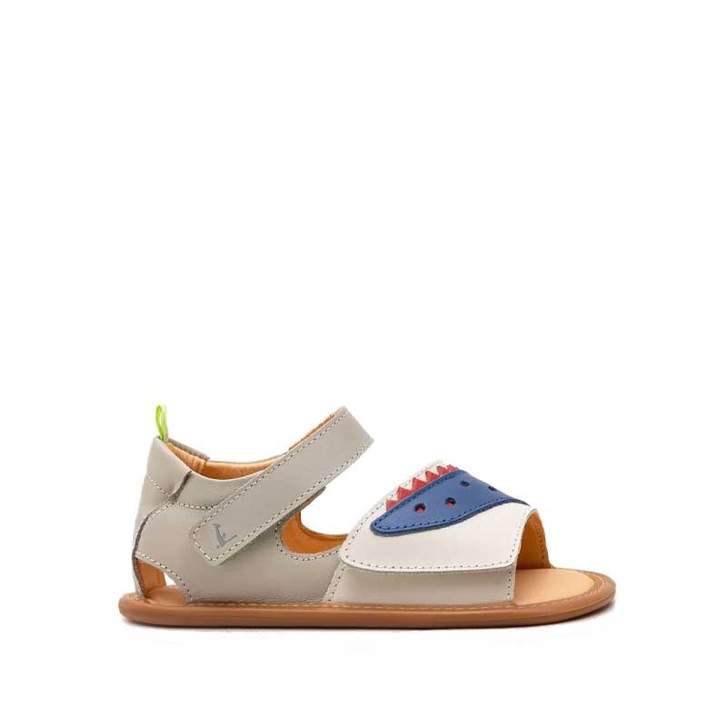 Tip Toey Joey Toddler Sandal Crunchy - Blue, outer side view.