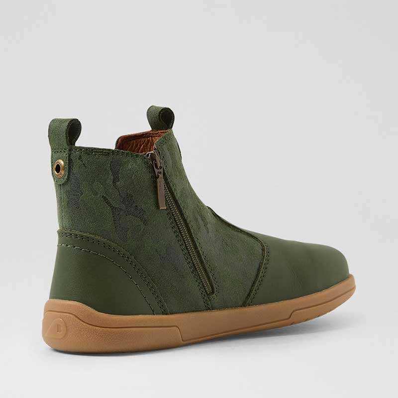 Bobux Kid+ Jodhpur II Boots - Camo Army and Bronze Green