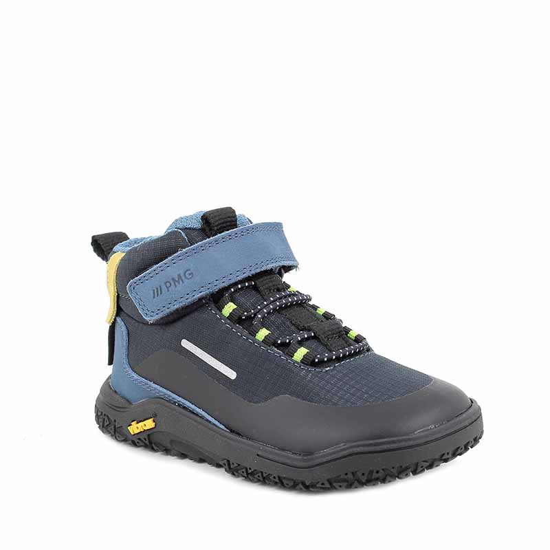 Primigi Kids Waterproof Barefoot Boot - Blue, angled view showing outer side and front.
