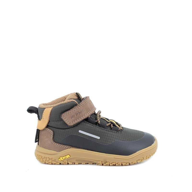 Primigi Kids Waterproof Barefoot Boot - Brown, outer side view.
