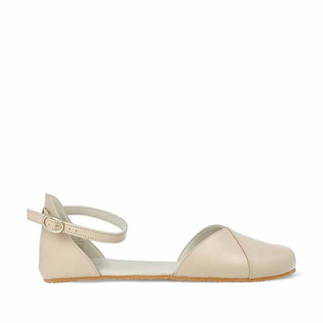 Angles Women's Sandal Dione - Beige, outer side view.