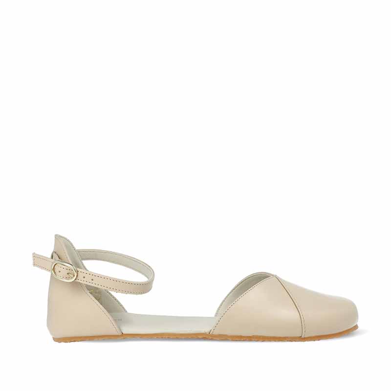 Angles Women's Sandal Dione - Beige, outer side view.