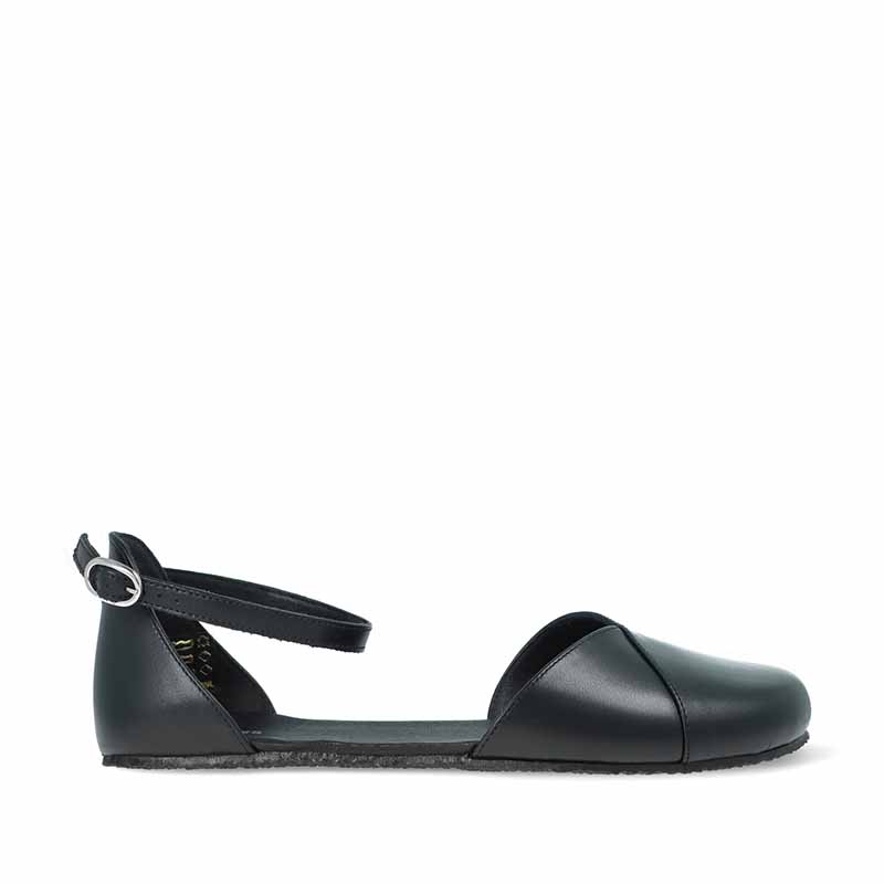Angles Women's Sandal Dione - Black, outer side view.