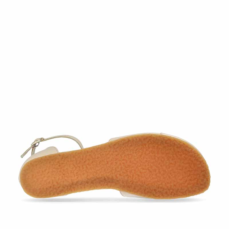 Angles Women's Sandal Dione - Beige, sole view.