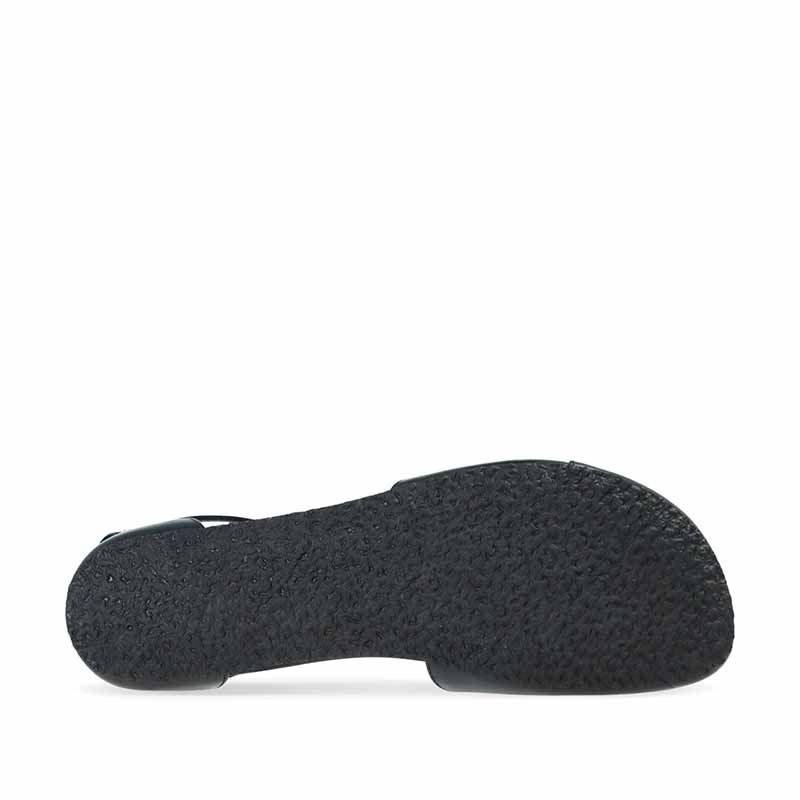 Angles Women's Sandal Dione - Black, sole view.