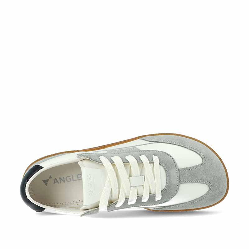 Angles Adults Shoe Helios 2.0 - White Black, top view.