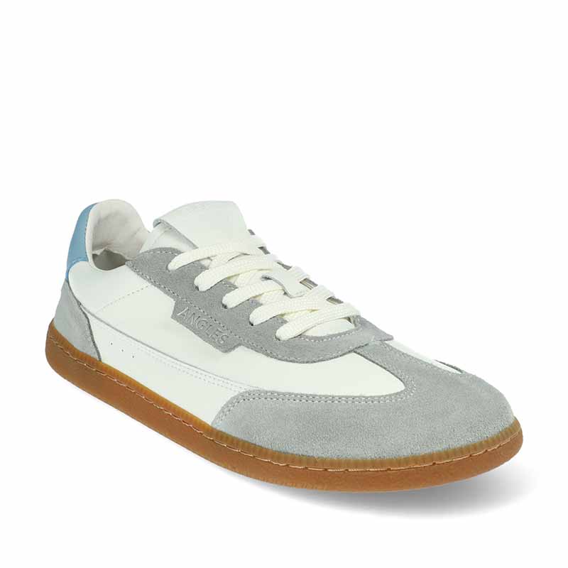 Angles Adults Shoe Helios 2.0 - White Sky Blue, angled view showing outer side and front.