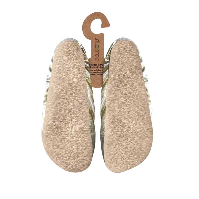 Slipfree Adults Silka Gold Pool Shoes (Foil Print)