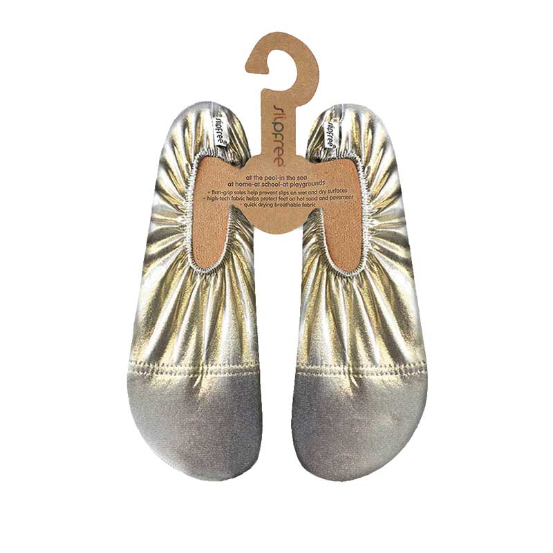 Slipfree Adults Silka Gold Pool Shoes (Foil Print)