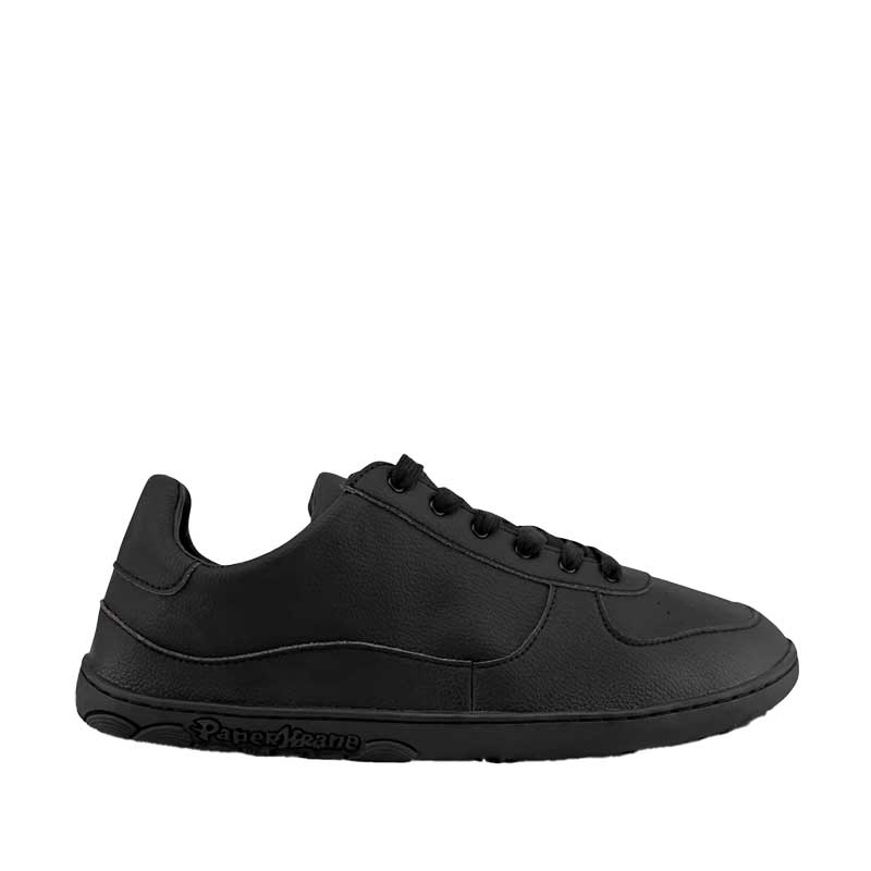 PaperKrane Adults Low Shoe - Black, outer side view.