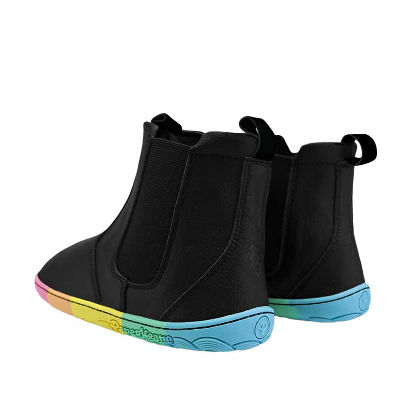 Pair of PaperKrane Adults Chelsea Boots - Kranebow, angled view showing the outer side and rear.