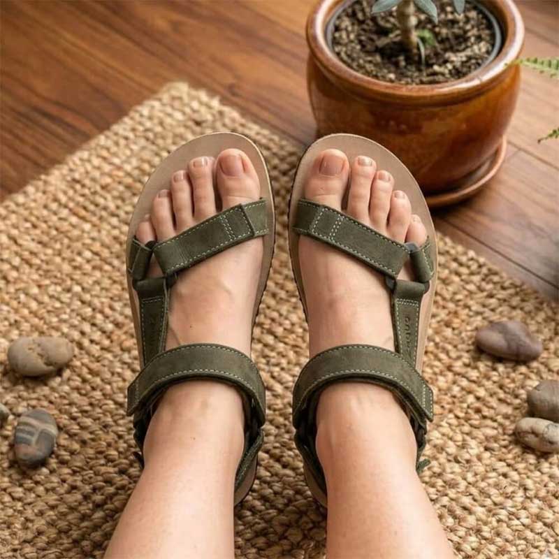 Zeazoo Women's Sandals Olymp - Grey Nubuck