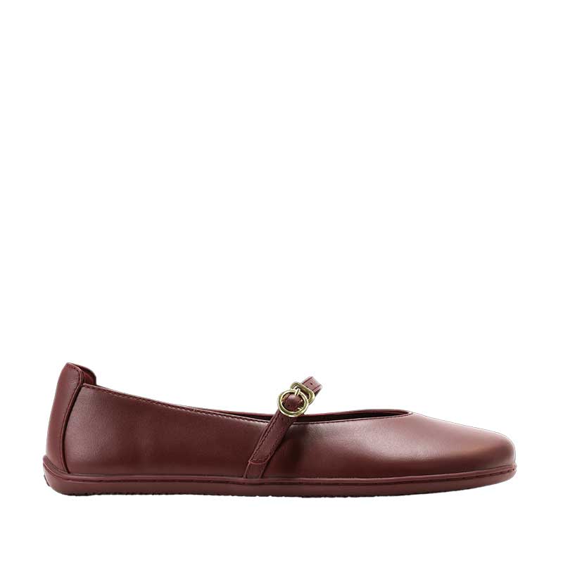 Be Lenka Women's Ballet Shoe Amalea - Burgundy, outer side view.
