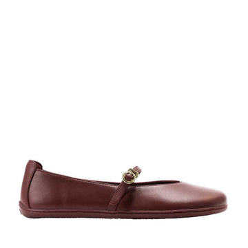 Be Lenka Women's Ballet Shoe Amalea - Burgundy, outer side view.