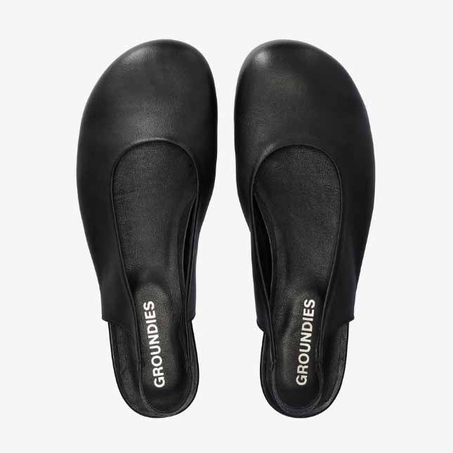 Groundies Adults Arc Ballet Shoes - Black
