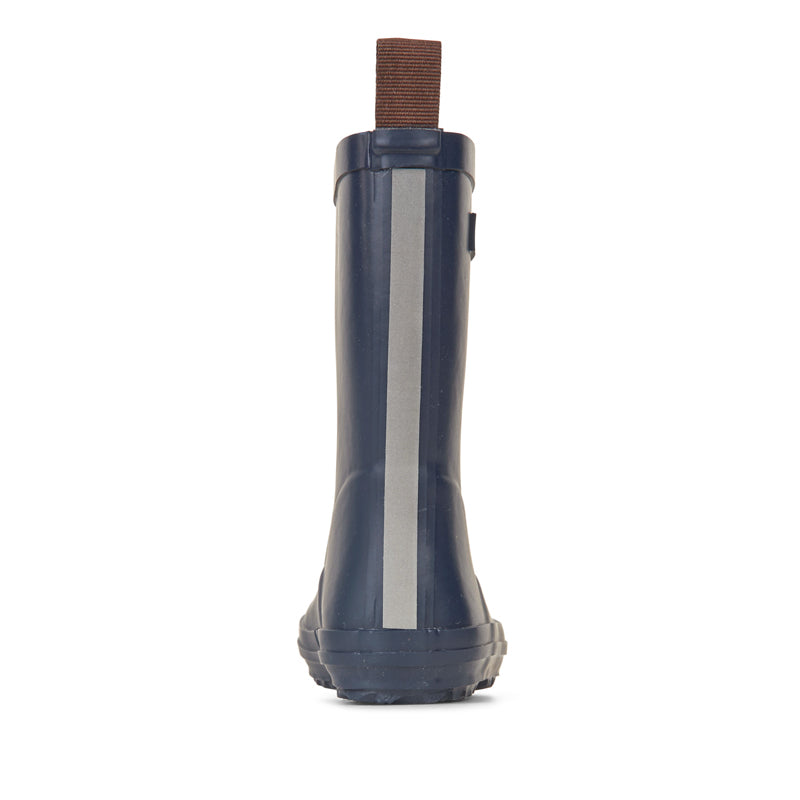 Bundgaard Kids Welly Classic Charly High 2 -Midnight, rear view.