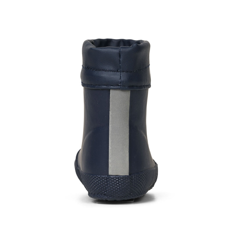 Bundgaard Toddler Welly Malik - Midnight, rear view.