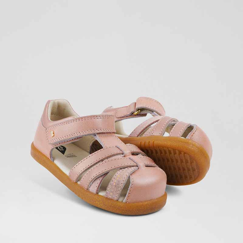 Bobux Cross Jump Sandals - Dusk Pearl-Rose Gold