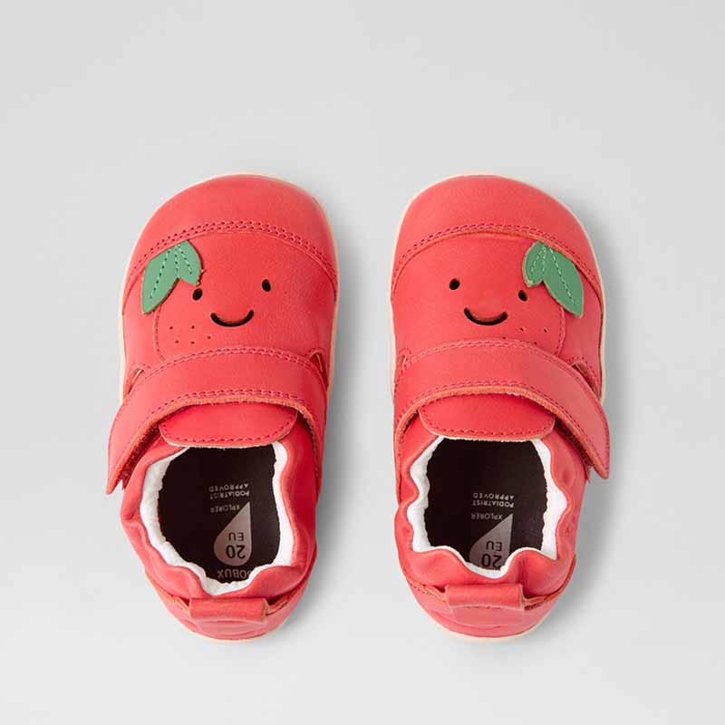 Bobux SU Xplorer Little Sprouts Tommy Tomato Shoes - Grenadine