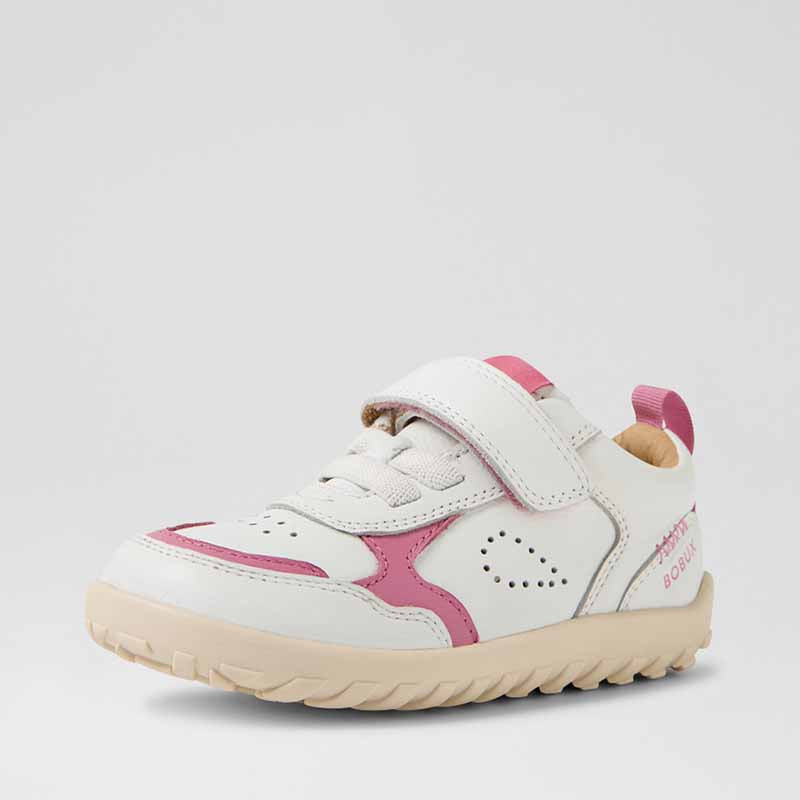 Bobux Alpha Neo Shoes - White-Cashmere Rose