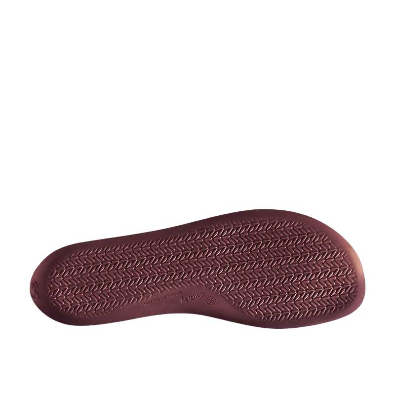 Be Lenka Women's Ballet Shoe Bellissima 3.0 - Burgundy, sole view.