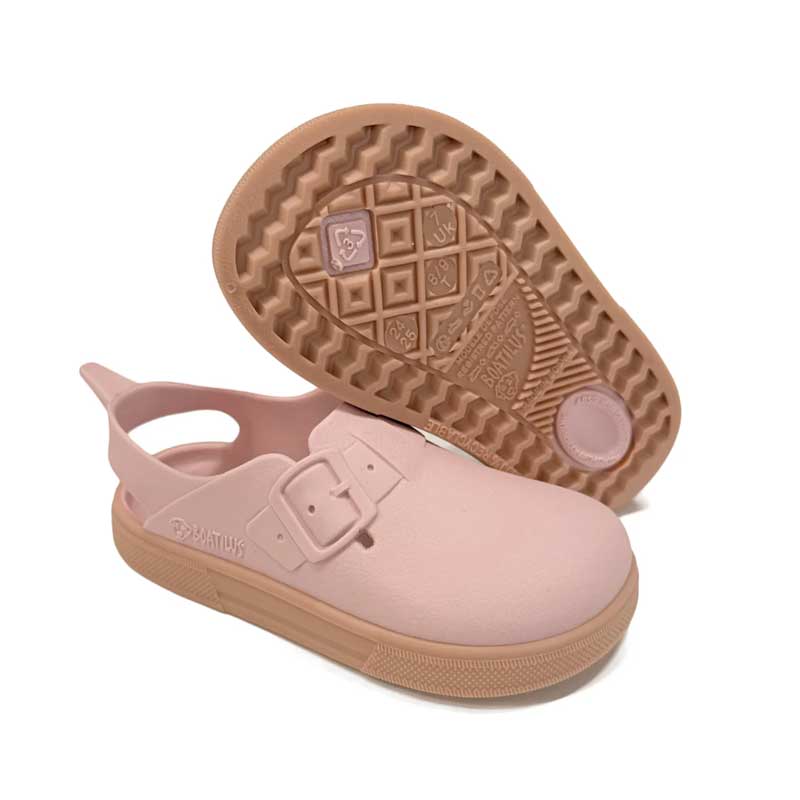 Boatilus Bosty Veg Clogs - Old Pink Beige