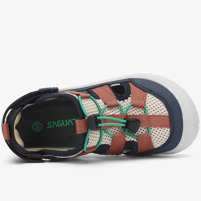 Saguaro Kids Breeze I Sandal - Dark Blue, top view.