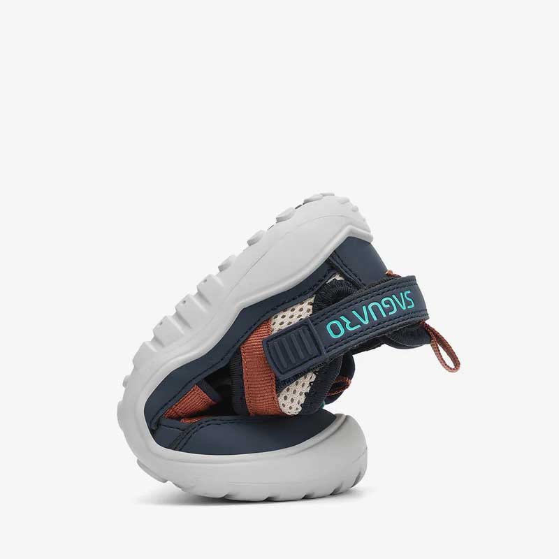 Saguaro Kids Breeze I Sandal - Dark Blue, scrunched up.