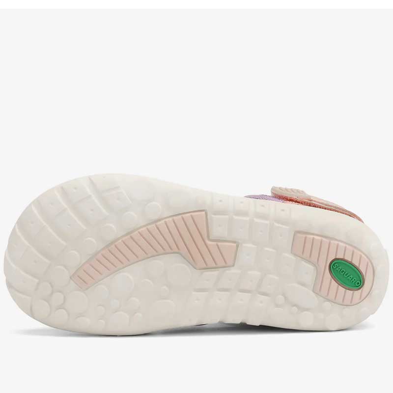 Saguaro Kids Breeze I Sandal - Pink, sole view.