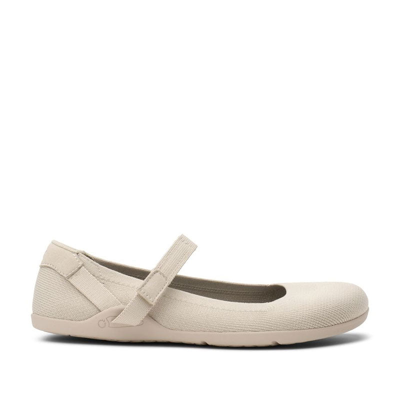 Xero Women's Mary Jane Shoe Cassie Knit -  Stone, outer side view.