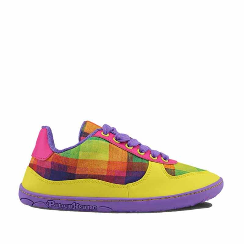 PaperKrane Adults Shoe - Checkered Joy, outer side view.