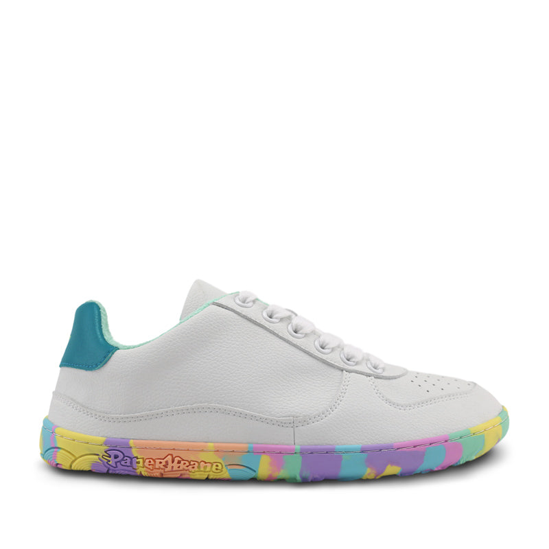 PaperKrane Adults Confetti Pops Shoe - White, outer side view.