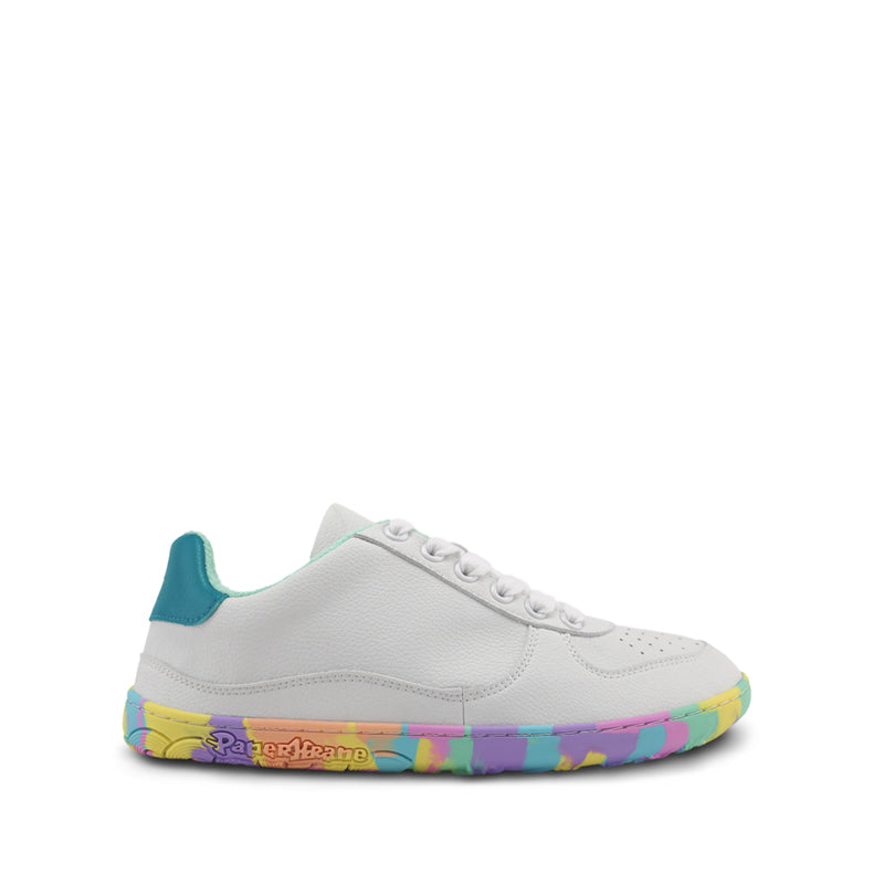 PaperKrane Kids Confetti Pops Shoe - White, outer side view.