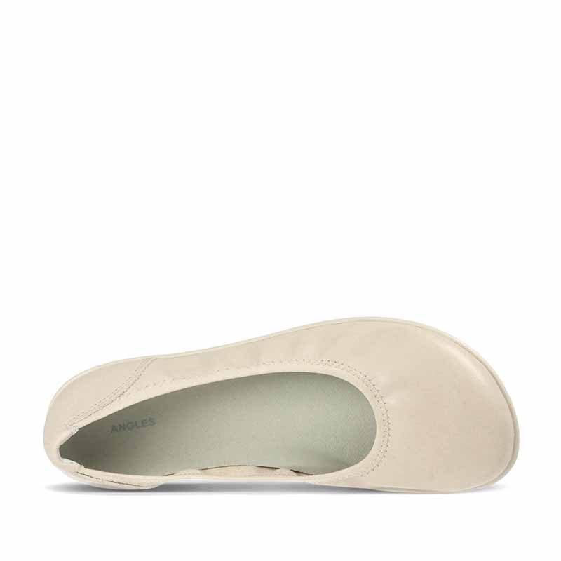 Angles Women's Ballet Shoe Calisto - Beige, top view.