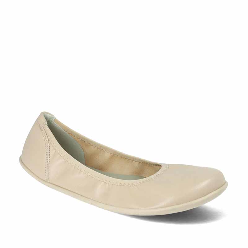 Angles Women's Ballet Shoe Calisto - Beige, angled view showing outer side and front.
