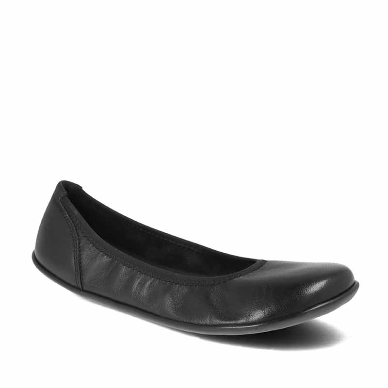 Angles Women's Ballet Shoe Calisto - Black, angled view showing outer side and front.