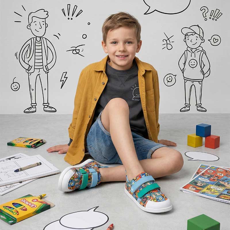 Be Lenka Kids Trainers Canvi - Comics Colour
