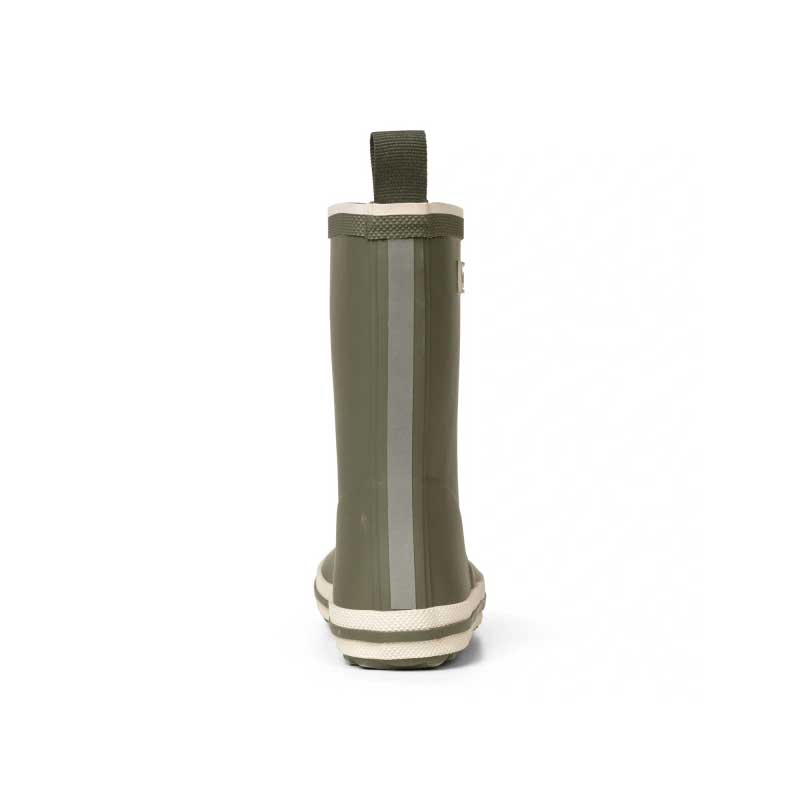 Bundgaard Kids Welly Classic Charly High 2 - Army, rear view.