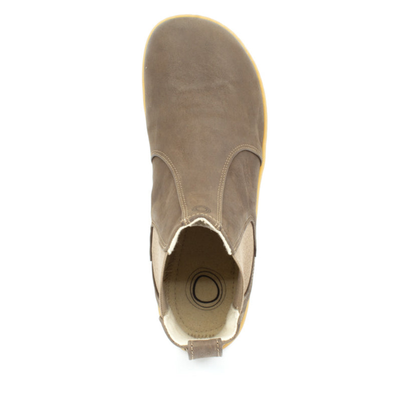 Mukishoes Chelsea Boot - Brown, top view.