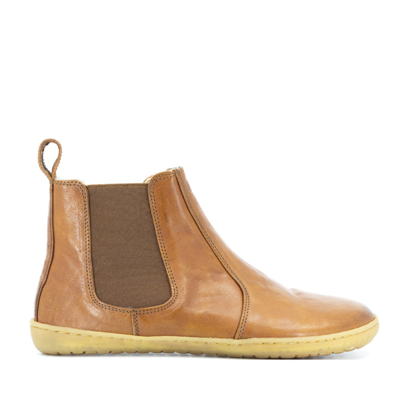 Mukishoes Chelsea Boot - Caramel, outer side view.