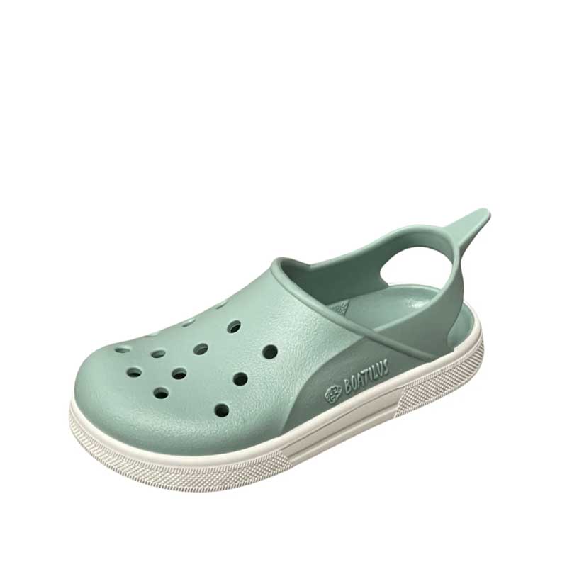 Boatilus Cloggy Sandal - Pastel Green White
