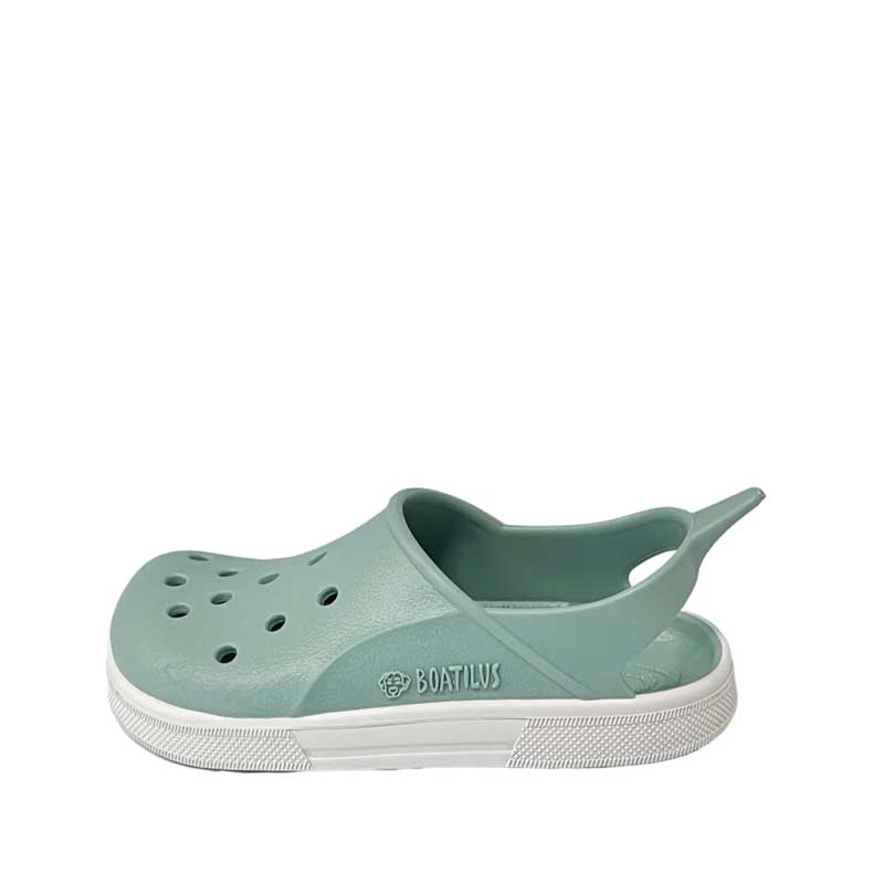 Boatilus Cloggy Sandal - Pastel Green White