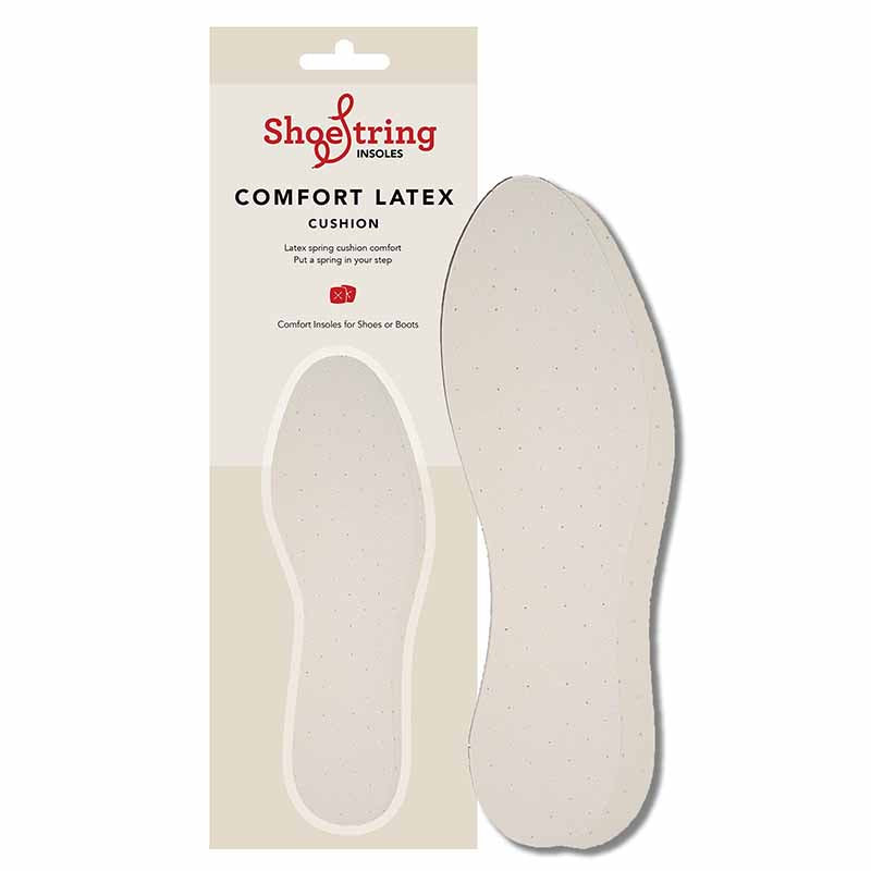 Shoe String Adults Comfort Latex Cut to Fit Insoles.