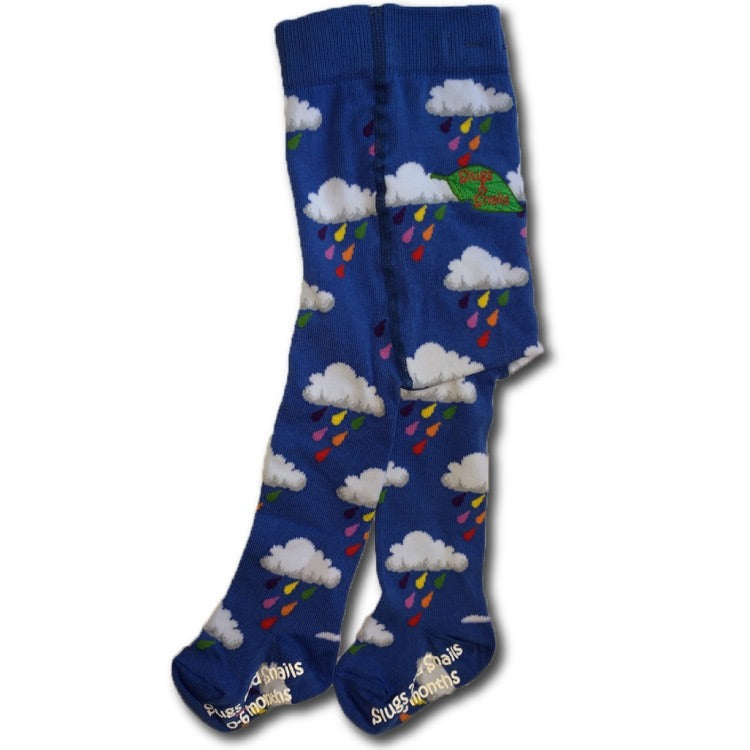 Slugs & Snails Kids Tights - Drop side view.