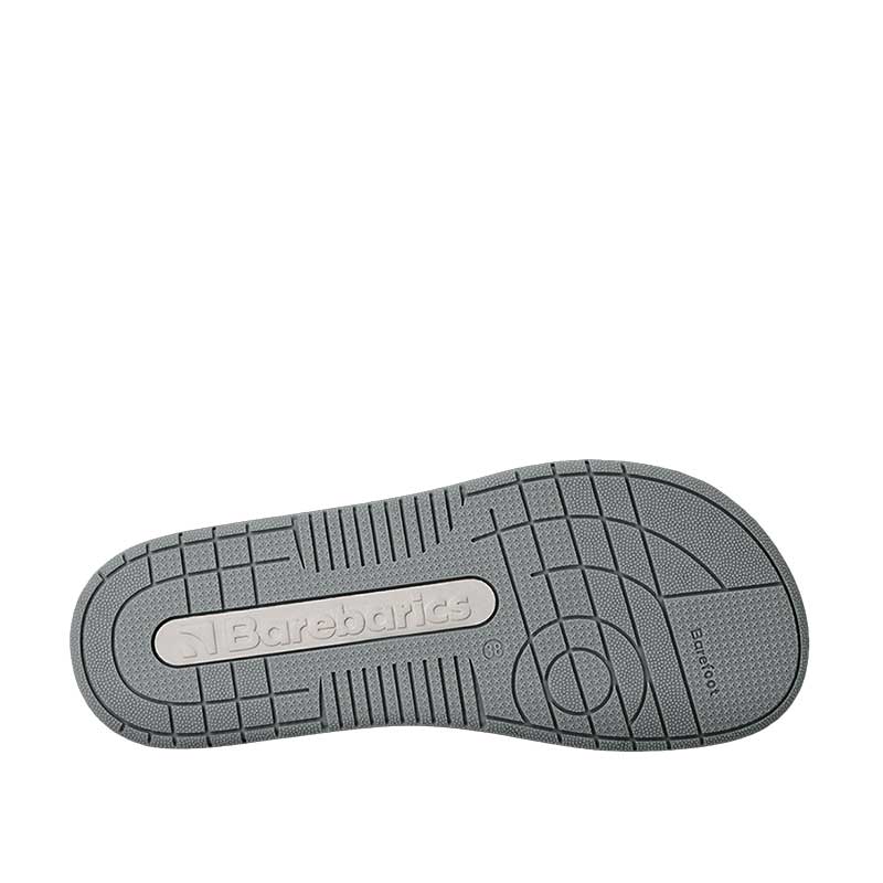 Be Lenka Adults Barebarics Trainer Dropsta - White and Silver, sole view.