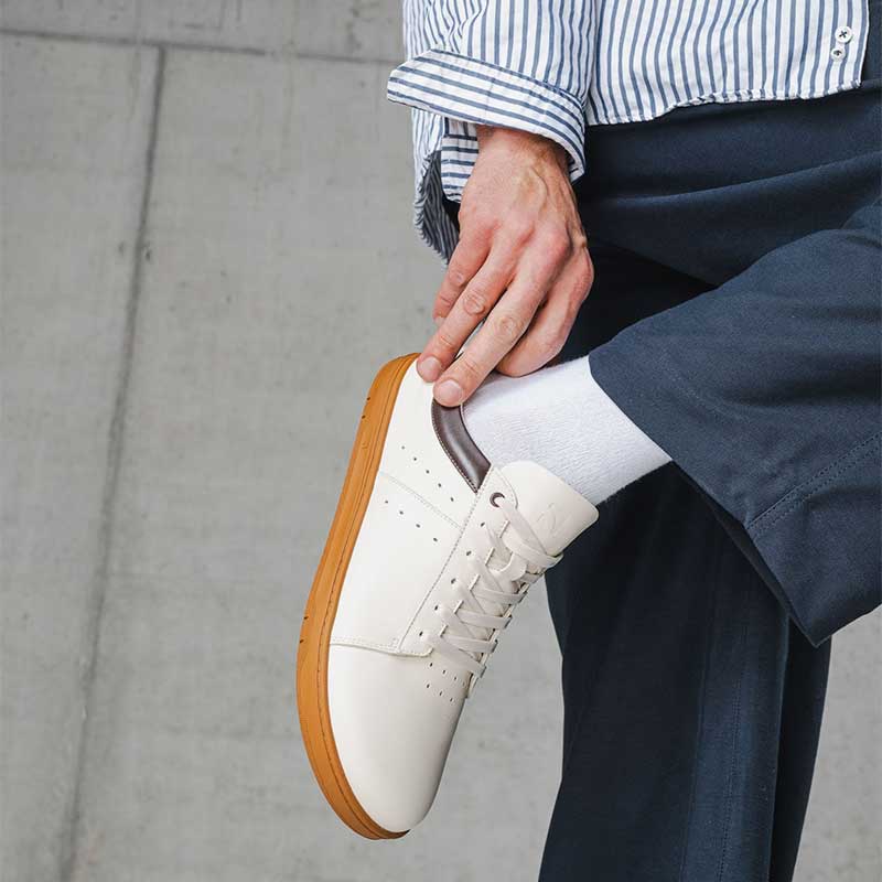 Be Lenka Adults Barebarics Leather Trainers Enigma - Ivory